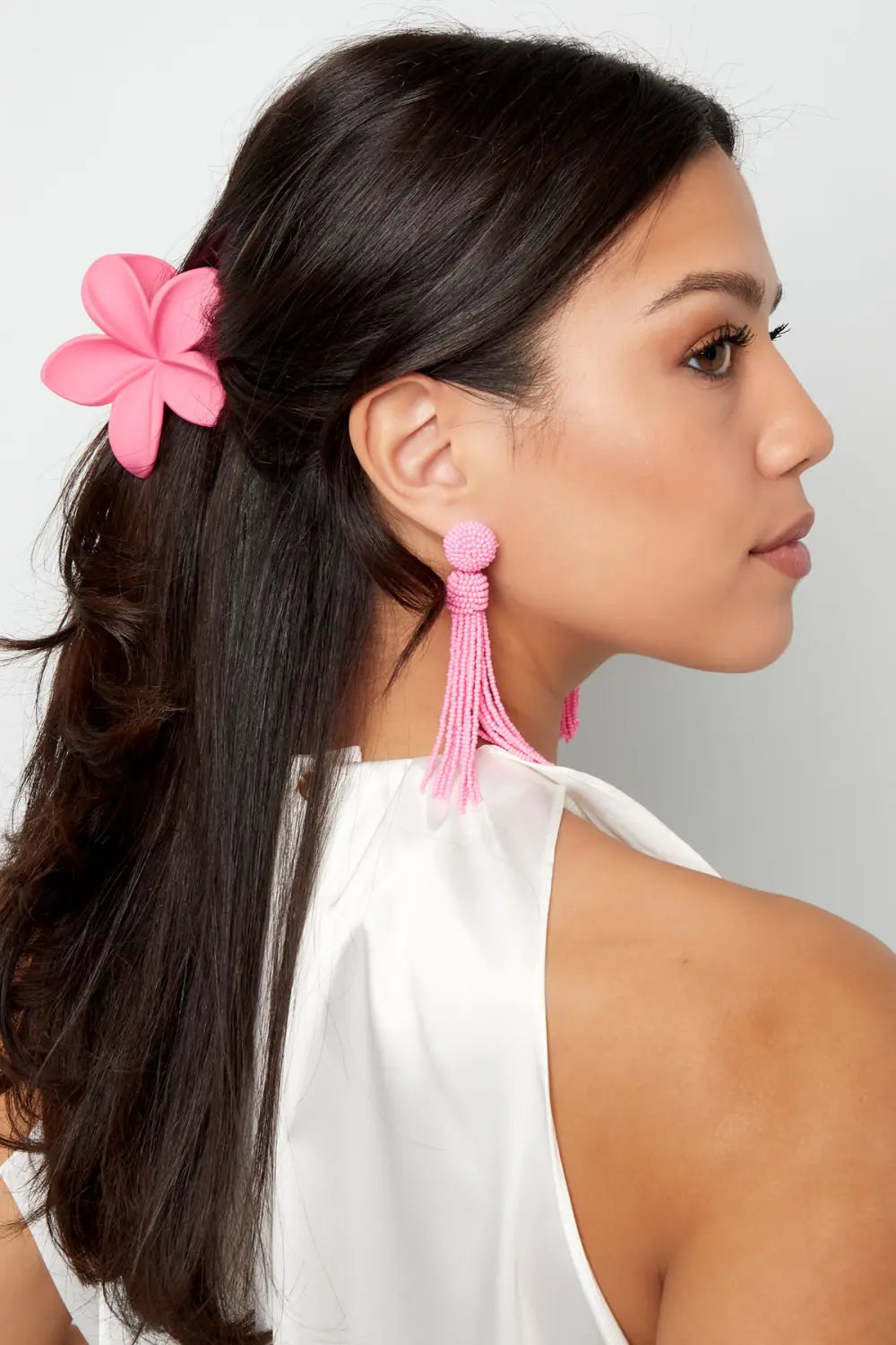 Haarclip Flower | Wit