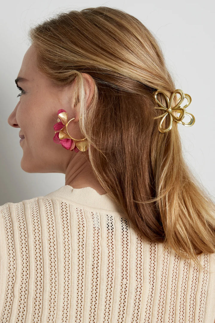 Haarclip Bloem | Zilver