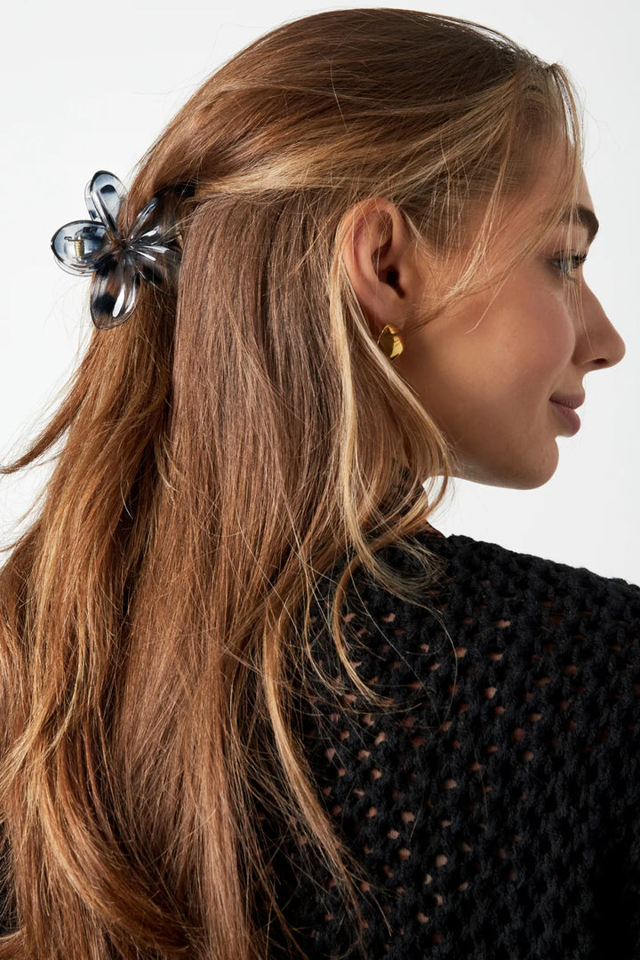 Haarclip Leopard Flower | Zwart