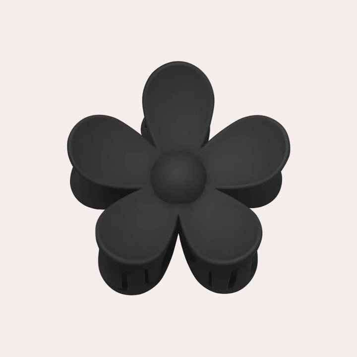 Haarclip Bloem | Zwart