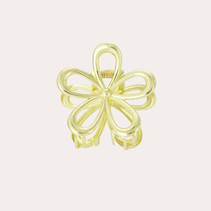 Haarclip Bloem | Goud
