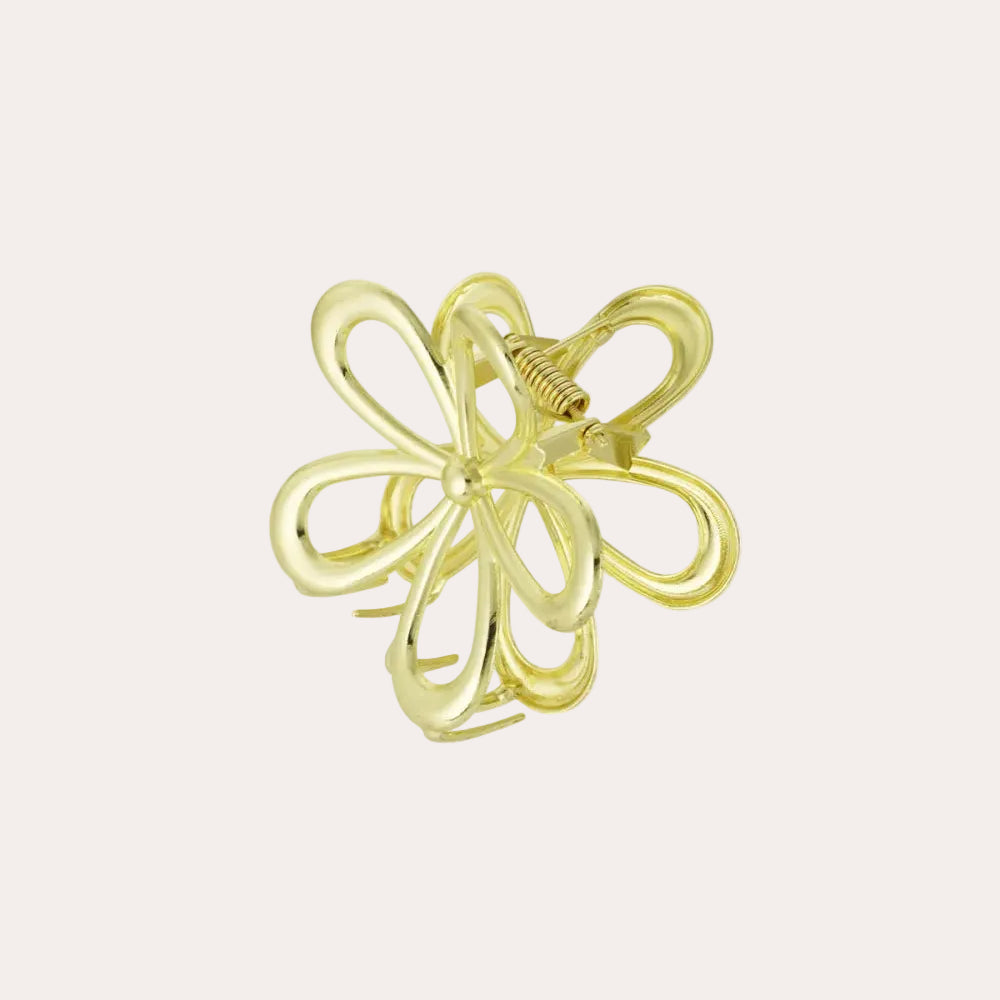 Haarclip Bloem | Goud