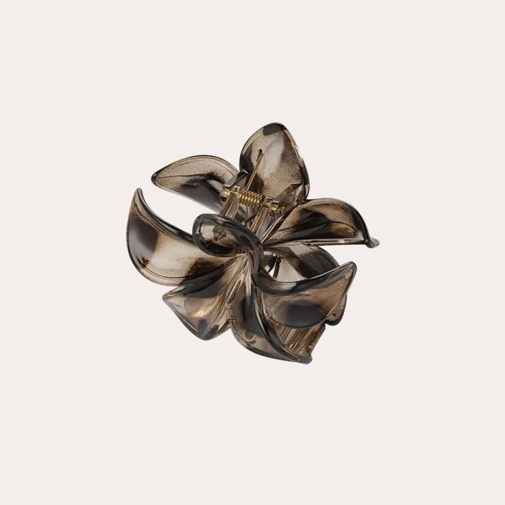 Haarclip Leopard Flower | Bruin