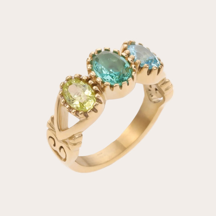 Amelie | Blauw/groen