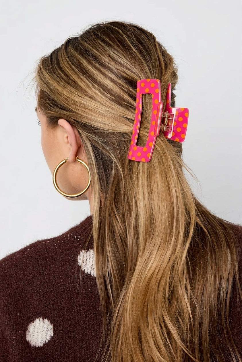Haarclip Stippen | Roze